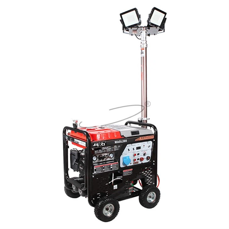 4 in 1 Engine Driven Welder & Generator & Air Compression & LED Lighting